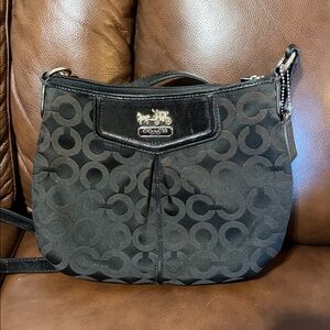 Coach Black Patterned Crossbody Bag